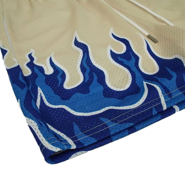National Apparels High Quality Custom Made Basketball Shorts For Mens Cropped Fit Polyester Plain Sublimation Shorts For Mens